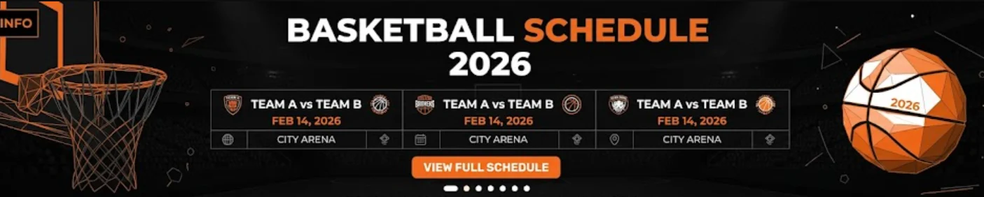 Basketball schedule 2026 regular season calendar
