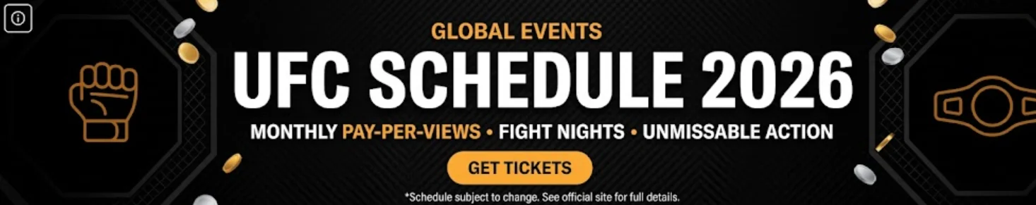 UFC schedule 2026